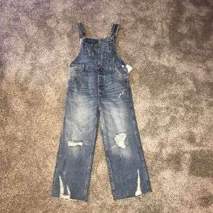 Free people denim overalls